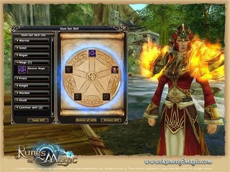 runes of magic item set skills